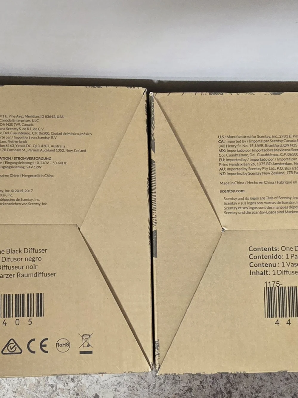 Scentsy Teardrop Pedestal & Stargaze Warmers - Brown Packaging